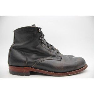 Wolverine 1000 Mile Men's 9.5 D Black Leather Chukka Boots Plain Toe Made in USA